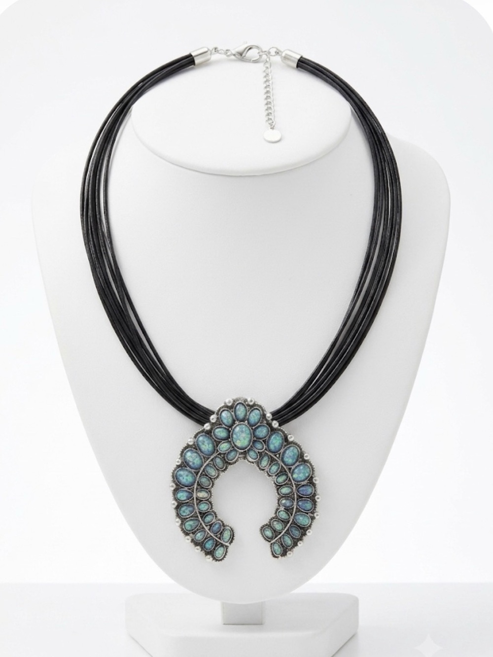 NWT ⚜️🩵⚜️ True To Form Sterling Silver Plated Turquoise Stone Necklace